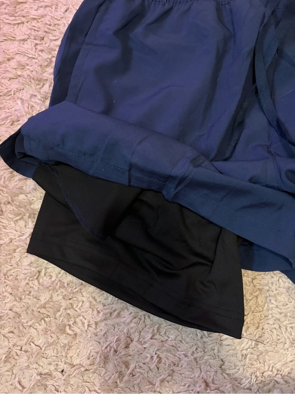 Men's Navy Bathing Suit Shorts
